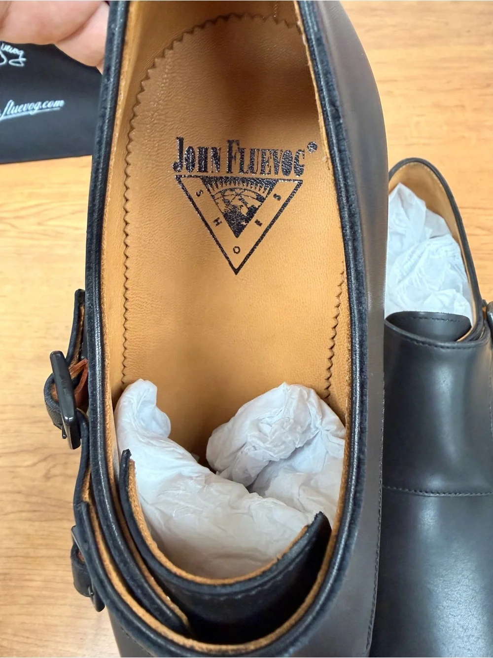 John Fluevog Twin Turbine Monk Shoes Black US 10 Brand New in Box